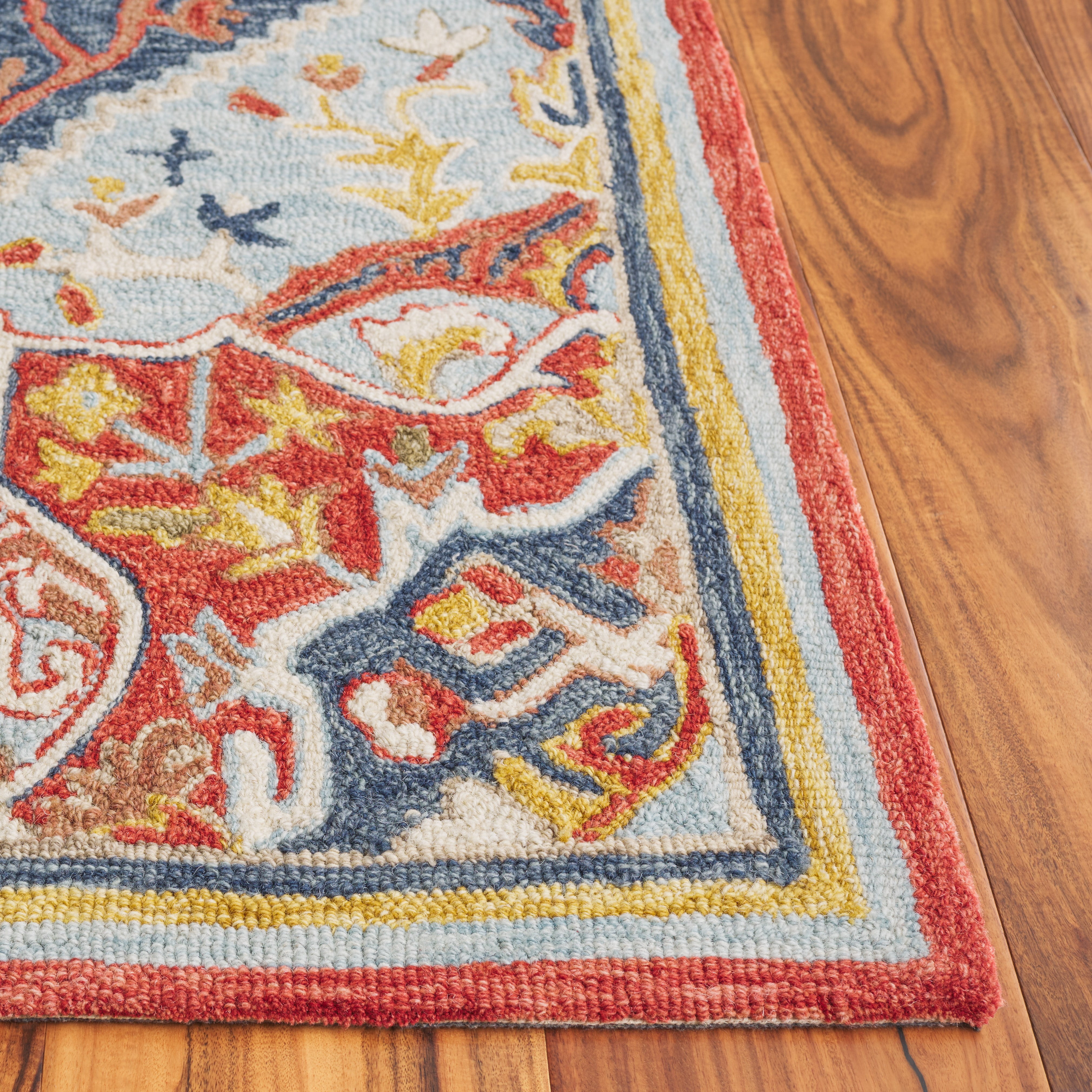 Safavieh Metro Melvin Medallion Area Rug, Navy/Red, 6' x 6' Square