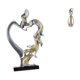 thumbnail image 1 of Estatua de pareja,Figura de pareja besándose,regalo de boda moderno,Estatua de pareja besándose en el aniversario de San Valentín,Pareja en miniatura,Pareja de enamorados abrazándose en, 1 of 8