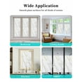 thumbnail image 6 of Window Privacy Film White Gold Marble Stained Glass Window Film Decorative Sun Block Window Cover Modern Farmhouse Abstract Patterned Window Clings Static Adhesive Sticker for Bathroom 23.6"x78.7", 6 of 7
