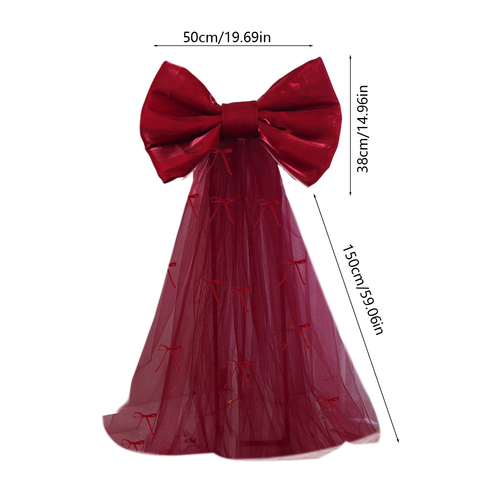 YiJuHui 5pcs Bow Party Decorations Bow Decor, Birthday Decorations for Wedding Engagement , Giant Room Decor B(50x38cm)