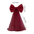 thumbnail image 3 of Large Bow for Party Wedding Decorations Christmas Tree Wall Decor 20x15 Inches with 59 Inches Tail Red Big Bow for Birthday Baby Shower Festive Celebrations, 3 of 6