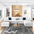 thumbnail image 1 of Modway Commix 6-Piece Down Filled Overstuffed Sectional Sofa in Pure White, 1 of 10