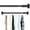 Black, variant on Bxaolu Closet Rods for Hanging Clothes, 19.5 to 31.5 Inches Adjustable Metal Closet Rod, 1.5 Inches Heavy Duty Clothes Hanging Rod for Closet Wardrobes Laundry RV, Silver