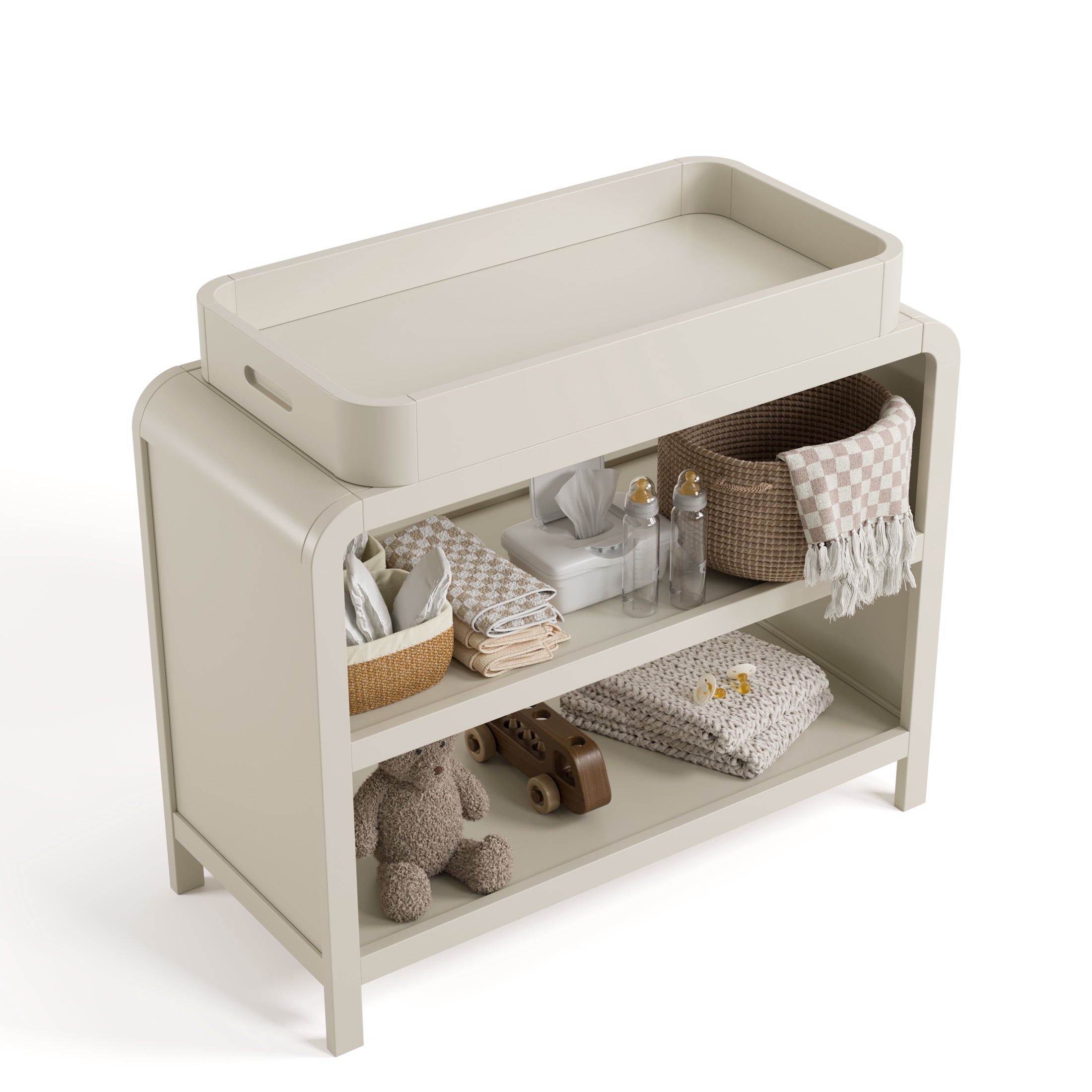 Storkcraft Santos Infant Changing Table, Frosted Oat