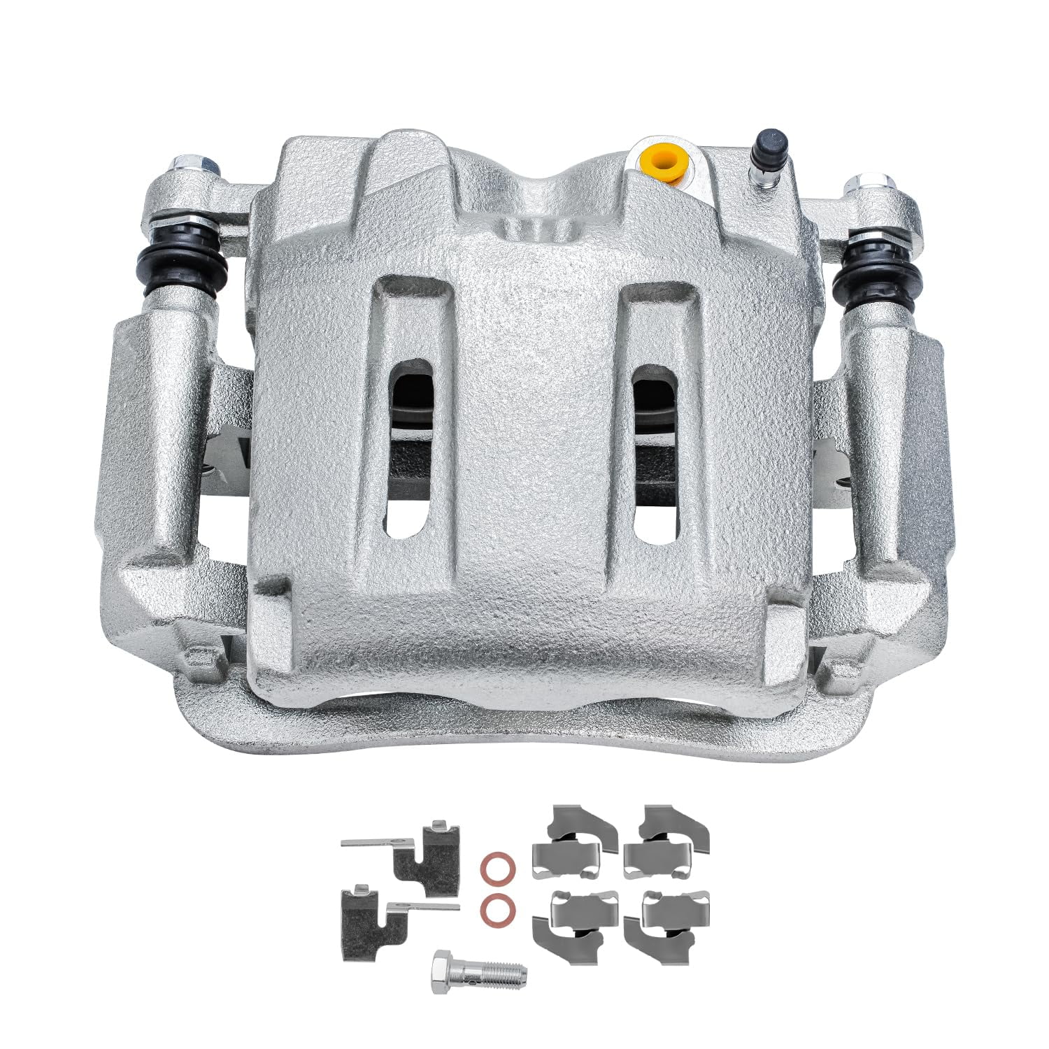 Detroit Axle - Front Disc Brake Calipers w/Bracket Replacement for Ford F-250 F-350 Super Duty Fits select: 2005-2012 FORD F250 SUPER DUTY, 2006-2008 FORD F350 SRW SUPER DUTY