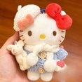 thumbnail image 1 of hello Cartoon Red Glasses Apron Keychain Plush Toy Backpack Doll Plush Keychain for Women Style 31, 1 of 1