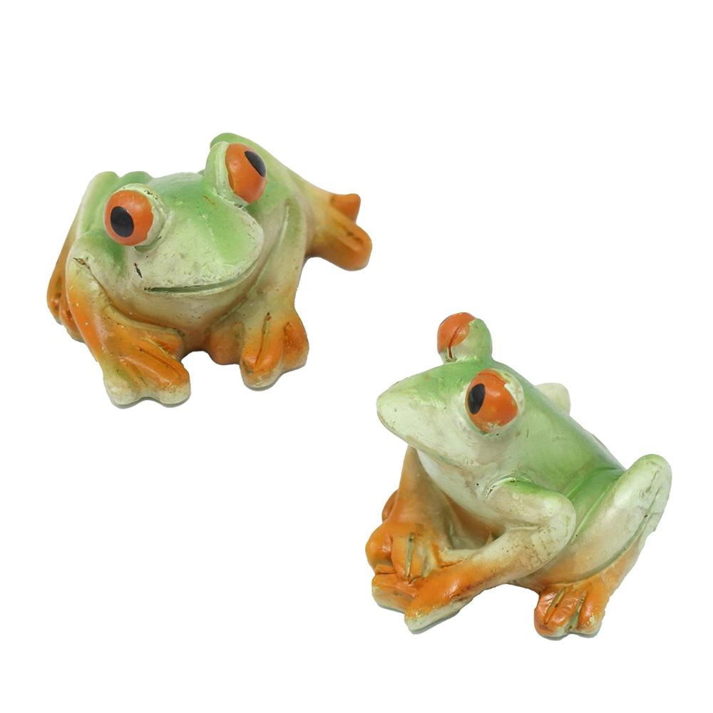 Mini Frog Resin Figurines, Assorted Sizes, 3-Piece - Walmart.com - Walmart.com