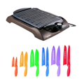 thumbnail image 1 of Zojirushi EB-CC15 Paquete de parrilla eléctrica para interiores con juego de cuchillos multicolor de 12 piezas con protectores de cuchillas (2 artículos), 1 of 4