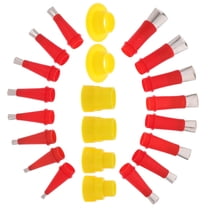 Hemoton 22-Piece Universal Caulking Nozzle Kit with Stainless Steel Tips, Rubber Applicator for Extension Tools and Sealant Supplies