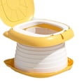 thumbnail image 6 of Kokiya Baby Potty Chair Comfortable Thick with Handle Portable Storage Foldable Cartoon orange, 6 of 9