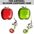 thumbnail image 2 of Transparent TPU Soft Rubber Protective Case For AirPods 4 With Rotating Leaf Hook Design And Anti-Dust Finish, 2 of 7