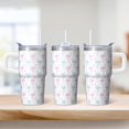thumbnail image 2 of 20OZ Insulated Flamingo Tumbler Stainless Steel with Sturdy Handle Coffee Mug Cup BPA Free Sweat Proof Ideal for Commute Travel Gifts for Women Girls on Birthday Christmas Summer, 2 of 6