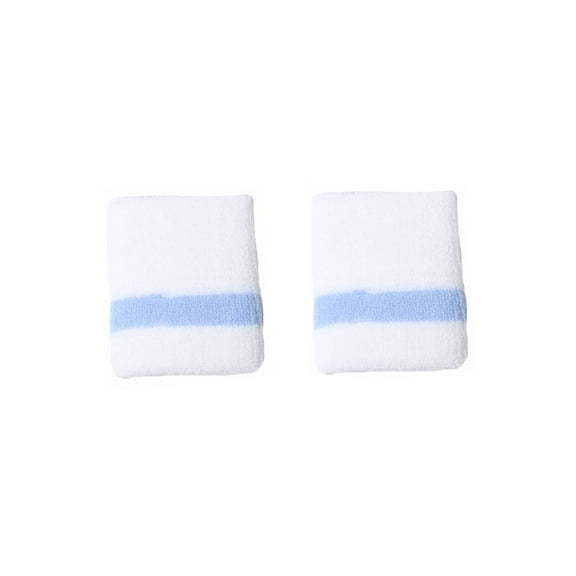 Gravity Wristband Sweatband - White Baby Blue