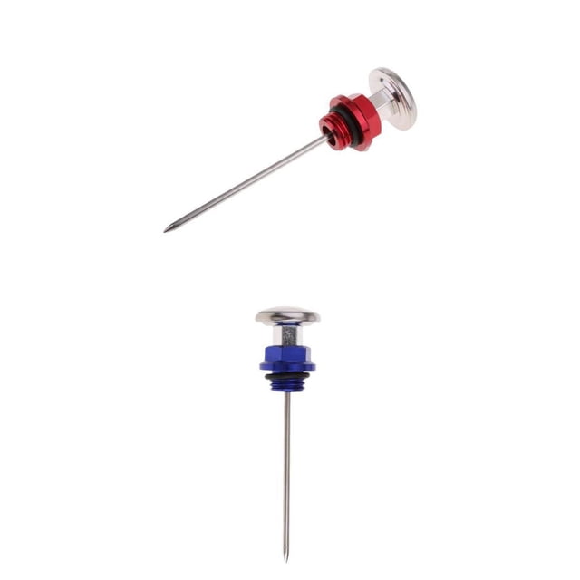 Azul + Rojo Motor de Aceite Varilla Medidora Indicador de Temperatura Aluminio Bike ATV