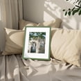 thumbnail image 3 of Vittanly 11x14 Picture Frame, Display Pictures 8x10 with Mat or 11x14 without Mat, Photo Frame for Wall or Table Top Display, Rustic Green, 1 Pack, 3 of 8