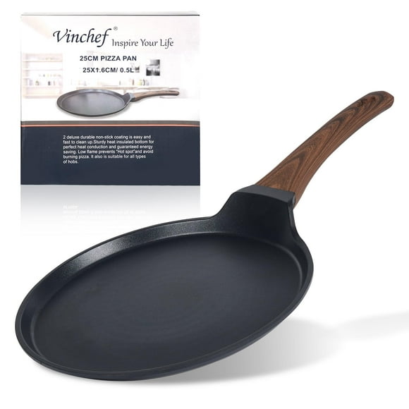 Vinchef Nonstick Crepe Pan 11inch Skillet Pan for Dosa Tawa Omelette Tortillas Crispy Pancake Griddle Pancake Pan PFOA FREE and Induction Compatible