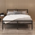 thumbnail image 2 of Aukfa Metal Queen Bed Frame, Platform Bed with Headboard, Black, 2 of 7