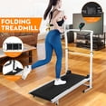 thumbnail image 2 of FVSA Foldable Manual Treadmill with Incline Walking Jogging Running Machine for Home Apartment Fitness 330Lbs Capacity, 2 of 8