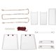 thumbnail image 2 of DIY PU bolso de cuero elegante retro tejido crochet bolso materiales accesorios setblanco, 2 of 12