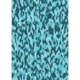 thumbnail image 1 of Ahgly Company Machine Washable Indoor Rectangle Transitional Teal Green Area Rugs, 2' x 5', 1 of 7