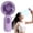 C, variant on Mini Portable Fan 1 Pack, Cute Handheld Fan Battery Operated Lightweight Small Personal Fan with 3 Speeds and USB Rechargeable Eyelash Fan for Stylish Girl Women Men Office Outdoor Travel Camping