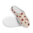 thumbnail image 3 of Goofa Ladybug With Mushroom Print Womens Mens Cotton Lightweight House Slippers , Washable Home Slippers,Indoor Comfy Bedroom Cozy Slippers-40/41, 3 of 7