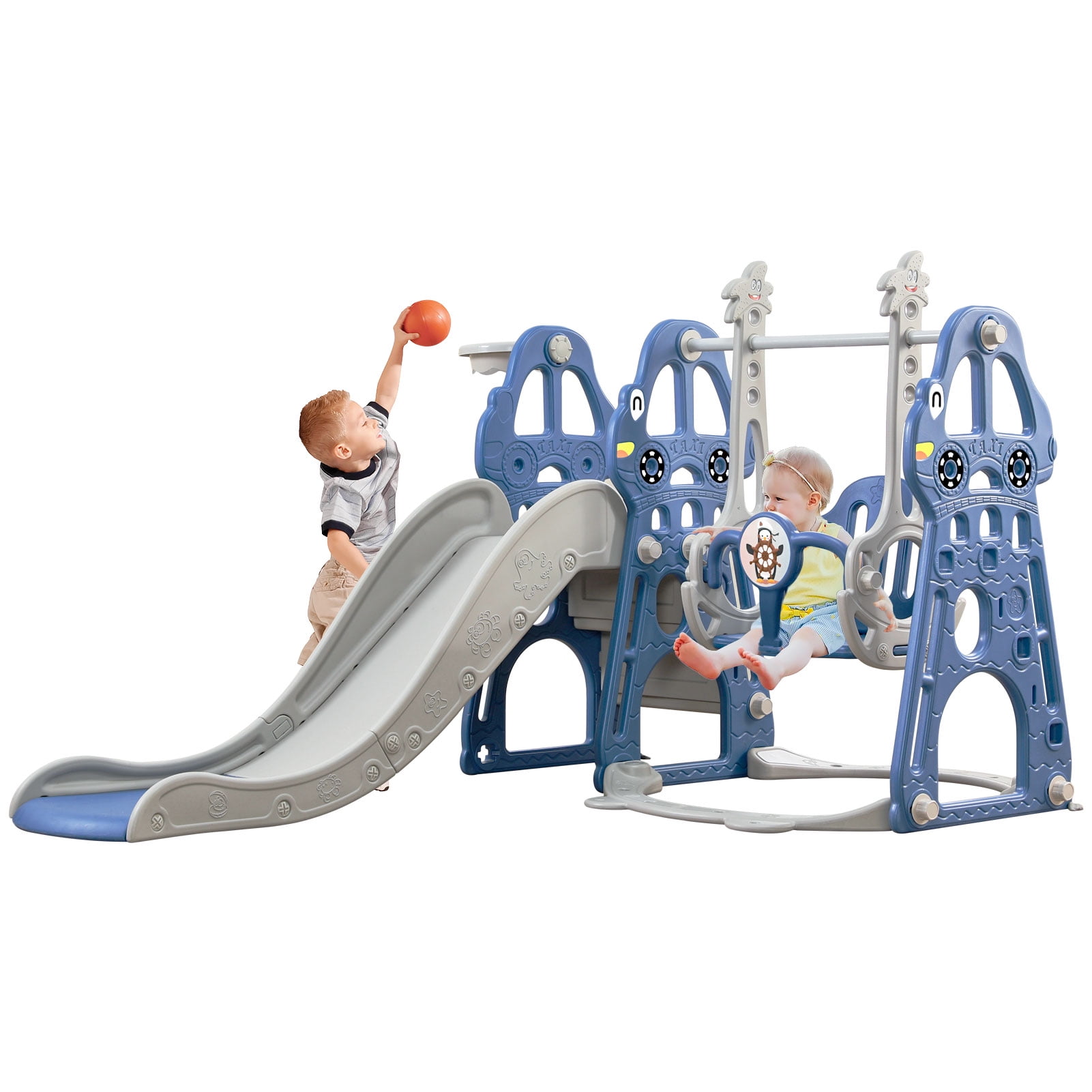 Toddler Climber Slide Play Swing Set Kids In/Outdoor Combination Playground NJ 