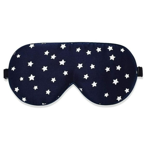 Silk Sleep Mask Comfort Eye Mask Adjustable Eye Mask (Gold Star)