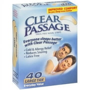 Aso Clear Passage Nasal Strips, 40 ea
