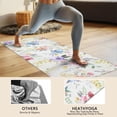 thumbnail image 4 of Pioneer Flower Floral Print Pattern Hot Yoga Mat Towel Non Slip for Hot Yoga - Quick-Drying Yoga Mat Cover with 4 Corner Pockets with Travel Bag - Hot Yoga Towel Non Slip 70"x26", 4 of 6