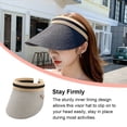 thumbnail image 4 of sweethay Sombrero para el sol Protección Clip-On Caps Visera transpirable Ajustable Ala ancha Casual Top vacío Regalo al aire libre para la Type2 NO2, 4 of 6