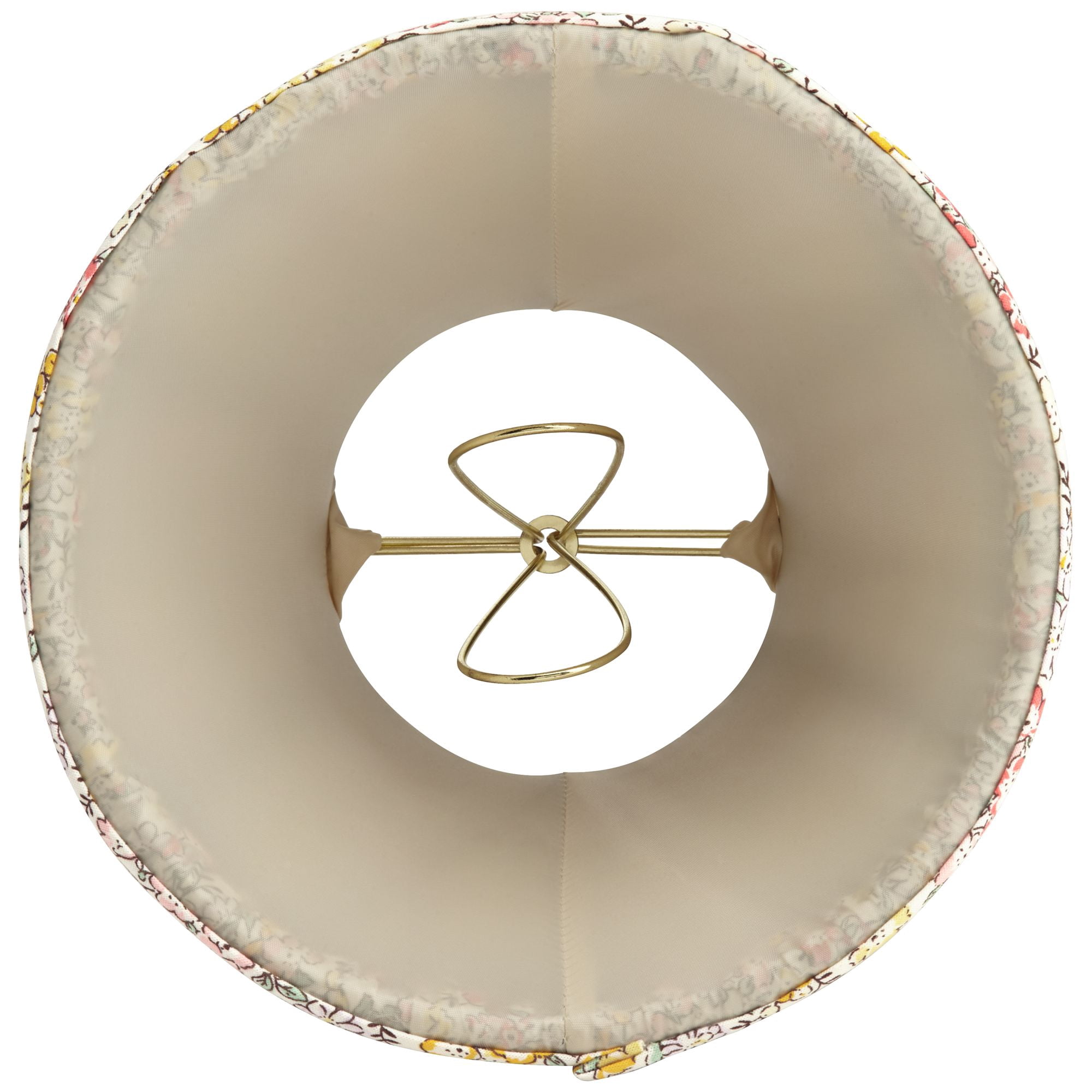 Springcrest Nelle 3 1/2" Top x 6" Bottom x 5" High x 5" Slant Print Lamp Shade Replacement Set of 8 Yellow Peach Pleated Clip On Candelabra