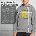 thumbnail image 5 of Boy's Pokemon Pikachu laughing Pull Over Hoodie Athletic Heather Medium, 5 of 9