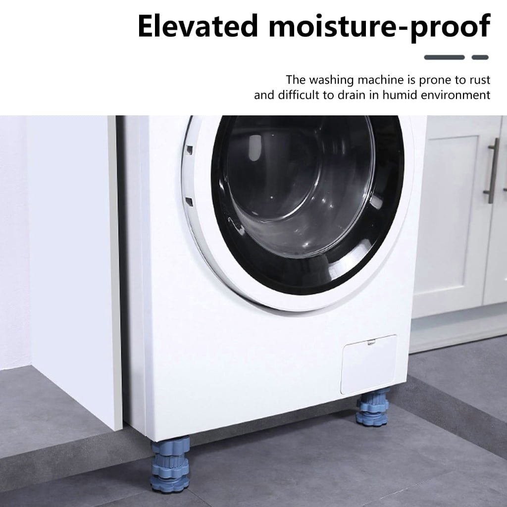 Antivibration Pads For Washing Machine Adjustable Dryer Shock Noise Cancelling Pads Washer Foot Pad Pedestals