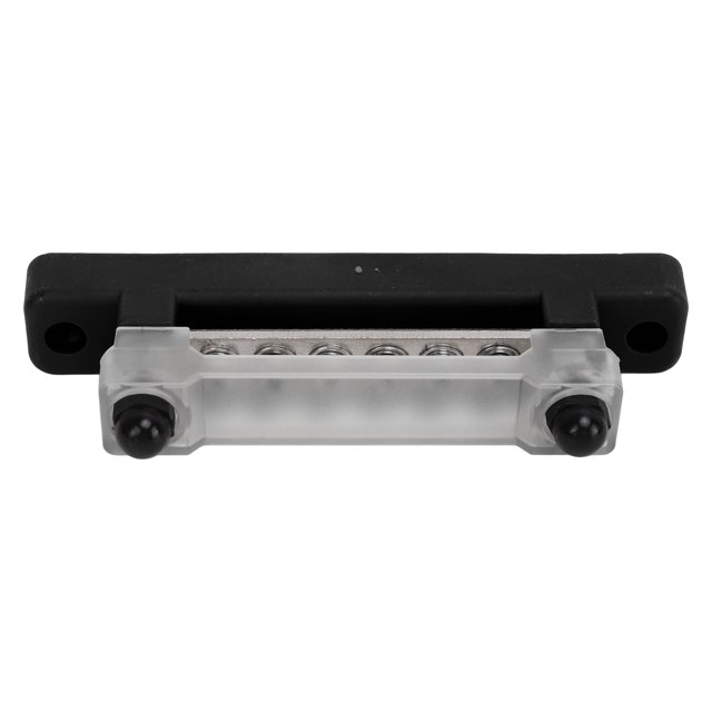 Terminal Bus Bar, pour Voiture Bateau Marine RV 6 Terminal Bus Bar avec Couvercle 48V 150A 2 Goujons Bloc de Distribution de Puissance