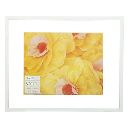 Snap 16x20 White Float Frame For Floating Display of 11x14 (Best Resolution For Printing 16x20)