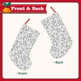 thumbnail image 2 of Picia Black White Music for 18in Christmas Stockings, Xmas Stocking for Kids, Holiday and Family Stocking for Fireplace or Party Decoration, 2 of 8