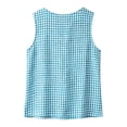 thumbnail image 4 of BUIGTTKLOP Womens Cotton Linen Tank Tops Summer Casual Crew Neck Sleeveless Top Loose Fitted Basic Tunic Shirts 2026, 4 of 8