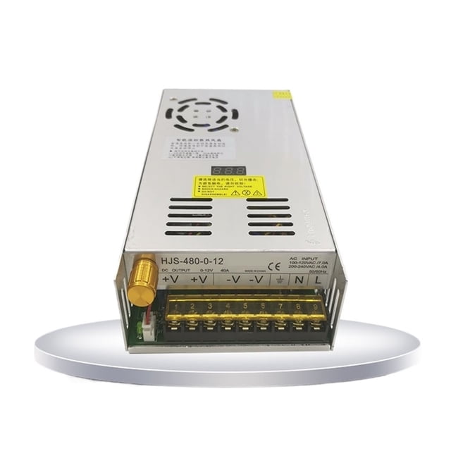 Alimentation de Commutation à Affichage Numérique 480W Réglable 0-5V 12V 24V 36V 48V 60v 80V 120v 300V, 24V 20A, 48V 10a, Protections de Sécurité Intégrées