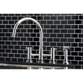 thumbnail image 4 of Kingston Brass KS8271DKLBS Kaiser Bridge Kitchen Faucet with Brass Side Sprayer, Polished Chrome, 4 of 7