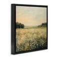 thumbnail image 2 of Stupell Industries Warm Wildflower Landscape Black Framed Floater Canvas Wall Art design by Petal Prints Design, 25 x 25, 2 of 8