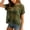 A01 Army Green, variant on SXCXLSA Crochet Tops for Women 2026 Summer Short Sleeve Beach Vacation Clothes Cover up Mesh Top Lightweight Sweater Cruise Resort Wear Army Green L