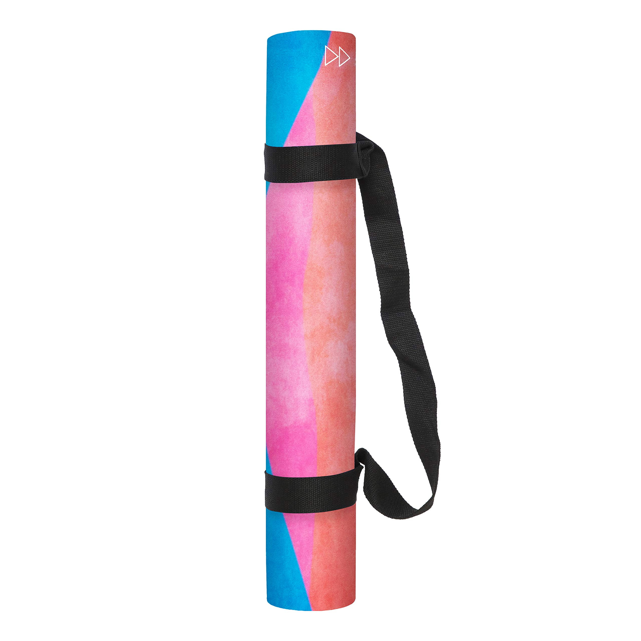 Combo 3.5 Yoga Mat 2 in 1 Hot Power Bikram Ashtanga Sweat Carry Strap MEXICANA