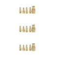 thumbnail image 3 of Masteelf 15 pcs Solid Brass Quick Coupler Set Air Hose Connector Fittings 1/4" NPT Plug Female Male Tools (Golden), 3 of 8