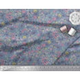 thumbnail image 2 of Soimoi Silk Fabric Leaves,Butterfly & Flower Floral Decor Fabric Printed Yard 42 Inch Wide, 2 of 3