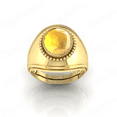 thumbnail image 2 of Shree Jewelrs Original Certified Natural Yellow Sapphire (Pukhraj) Ring - 6.00 Carat Certified Handcrafted Ring Jupiter Ring, PANCHDHATU Gold Plated Ring for Men and Women, 2 of 5