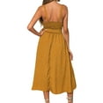 thumbnail image 4 of Julyccc Womens sleeveless Boho Sundress Summer Beach Bottons Maxi Dress, 4 of 4