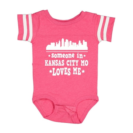 

Inktastic Kansas City Missouri Loves Me Skyline Gift Baby Boy or Baby Girl Bodysuit