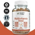 thumbnail image 7 of Health Dose Multivitamin Dose Adults Strawberry, Orange and Pineapple Flavor 100 Gummies Gluten Free, Vegetarian Friendly, 7 of 7