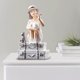 thumbnail image 5 of Figura de niña doncella, estatua, escultura decorativa para mueble de TV, sala de estar Sentado en la maleta, 5 of 9